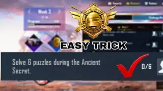 Solve 6 Puzzle During The Ancient Secret | Season14 Week 4 RP Mission |   #Pubgmobile