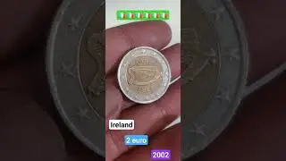 2 Euro Ireland 2002 Coin #ytshorts #coins