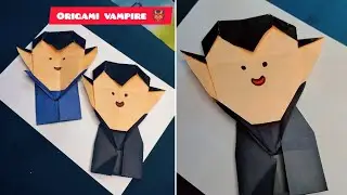 origami vampire 👹👺#papercraft #diy #origami #easy #ideas #viralvideo #trending