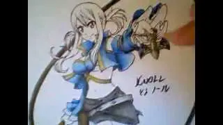 Dibujando a Lucy Heartfilia (Fairy Tail) (Competition with PaintAcademy) / Drawing Lucy (Fairy Tail)