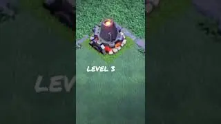 Level 1 to max level LAVA LAUNCHER 🔥| Clash of Clans | #shorts #coc #ytshorts #lavalauncher