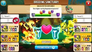 NEW BREEDING: Flame Titan Dragon vs Electric Titan Dragon | DRAGON CITY 2021 😍