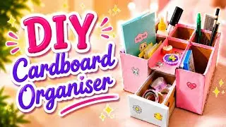 DIY Best Desk Organizer Using Waste Cardboard | Easy Craft📦❤️✨