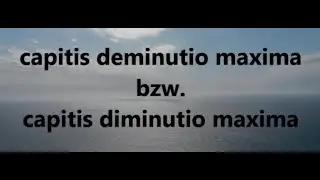 Capitis deminutio maxima