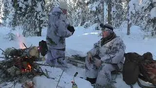 Exploring the Taiga Forest: A Journey to Find Grouse in Snow-Covered Wilderness | Komi Republic
