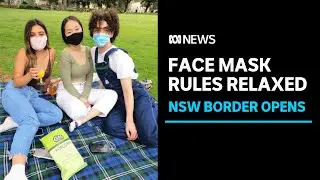 Victoria relaxes face mask rules outdoors, NSW to open border with Vic. from midnight | ABC News