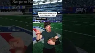 Saquon Barkley after signing with the Eagles😂🏈
