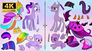 Бумажные самоделки 💖 Преображение пони! Из грязи в магию 🦄 Простые детские поделки и преображение...