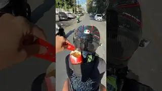 Пассажир на опыте😅 #motovlog #moto