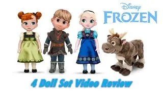 Disney Frozen Animators' Collection Anna, Elsa and Kristoff Dolls and Baby Sven Plush Review