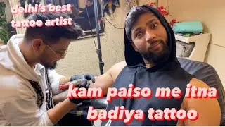 delhi&rsquo;s best tattoo artist / kam paiso me itna badiya tattoo / nikansha vlogs #tattoo #tattoos #fun