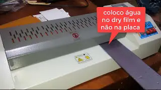 plastificadora com dry film em pci
