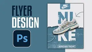 Sneakers Ads Design - Flyer Design - Adobe Photoshop Tutorial