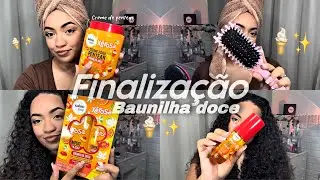 Finalização completinha usando a linha Xêrosa Baunilha Doce!🍦✨#salonlinebrasil #salonline #cachos 