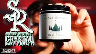 Shear Revival Crystal Lake Pomade styling demo / Unorthodox Water Based Pomade Review / Style a Pomp