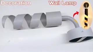How to Make a Modern Wall Decoration Lamp From PVC Pipe Hanging Light