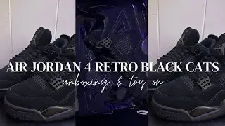 КРОССОВКИ AIR JORDAN 4 RETRO BLACK CATS ОБЗОР