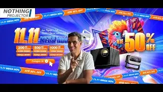 LIVE PROJETORES, TELAS E  HOME THEATER COM A NOTHING PROJECTOR