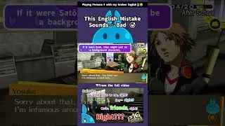 Broken English Moment🐰This English Mistake Sounds&hellip; Bad 😅 #persona4  #funnyenglish