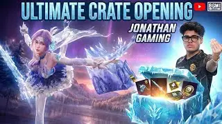 NEW ULTIMATE CREATE OPENING BGMI😍winterglowsylph |ULTIMATE SET |JONATHAN GAMING crate opening 70k UC