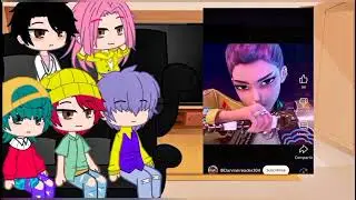 Saja boys react to Huntrix/No OG/By: -MIchelle-/EN/ES.