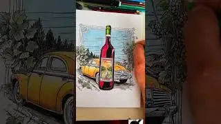 The Grand Vintage Coloring Book: Landscapes - Objects and Urban Scenes  #coloringbook