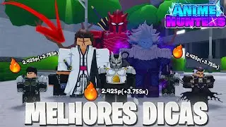 COMO FICAR ABSURDAMENTE FORTE NO ANIME HUNTERS! (GUIA COMPLETO)