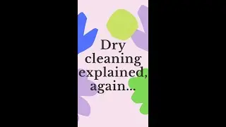 Dry Cleaning Explained by a Dry Cleaner #cleaning #drycleaning #explained