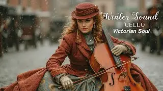 Victorian Winter Cello Music - Душевное уличное выступление в снегу | Расслабляющая виолончель