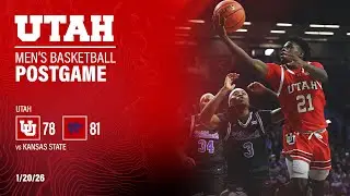 Utah: 78, Kansas State: 81 | Utah Basketball Postgame Press Conference