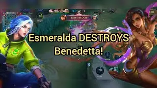 BENEDETTA VS ESMERALDA GAMEPLAY‼️ GUIDE | TIPS | SETTINGS #benedetta #mobilelegends #gameplay