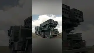 The autonomous artillery rocket system. Elbit Systems PULS.