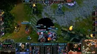 Blitzcrank Soaz Roaming, Morgana TP Yellowstar - FNC vs ROC - LCS EU W11D3