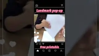 Landmark pop-up card(free printable)