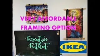 Easy, Affordable, Interchangeable Frames for Diamond Painting | Cheap Way to Frame | Ikea Visback