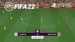 FIFA 22 Amazing Realism LIVE Broadcast Camera Brentford vs Liverpool 1080p UHD