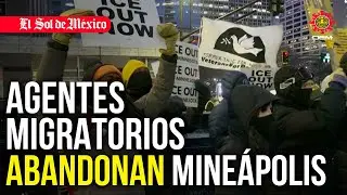 Agentes migratorios abandonan Mine&aacute;polis