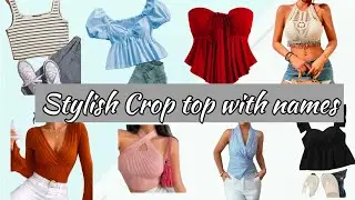 Trendy crop top with names 💗🪷✨🦢#fashion #trending #croptop #meesho #style #viral #video #stylish 
