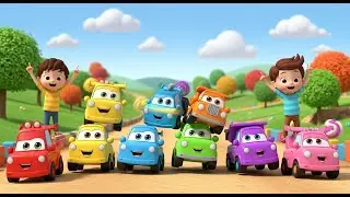 Seven Little Toy Trucks Honk Honk Honk | Vehicle Sounds & Counting Song for Kids
