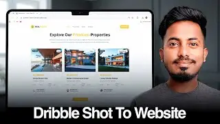 Dribbble Shot to Website in 5 Mins in Tamil