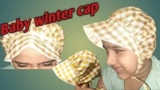 Baby winter stylish cap cutting and stitching|11mins main banaye baby cap|Keerti's Creations
