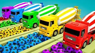 Wheels On the Bus + Finger Family songs - Soccer ball shaped wheels-Baby Nursery Rhymes & Kids Songs