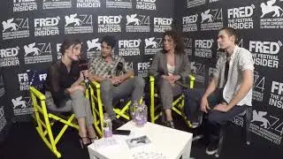 Giulio Beranek, Giulia Elettra Gorietti and Francesca Antonelli - MANUEL - 74 Venice Film Festival