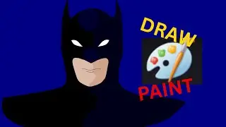 HOW TO PAINT AND DRAW BATMAN USING MS PAINT AND A MOUSE POINTER