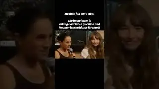 Интервьюер задаёт Кортни вопрос, Меган просто несётся вперёд! #МеганМарклРазоблачена