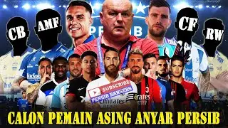 📢KEJUTAN❗TRANSFER DILUAR DUGAAN,INILAH BOCORAN LIST CALON PEMAIN ASING PERSIB DI POSISI BERBEDA⚽