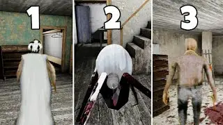 Playing As Granny, Grandpa & Spider Mom In Granny New Update | Play As Granny Family All Enemies 1-3