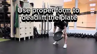 Plate deadlifts w/ overhead press: #hamstrings #hamstringsworkout #shoulders #shoulderworkout