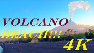 VOLCANO Beach Walk - 4K - Playa Grande - Pucon, Chile - Part 2
