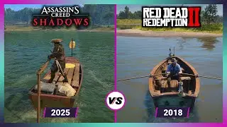 Assassin's Creed Shadows vs Red Dead Redemption 2 - Ultimate Physics & Details Comparison